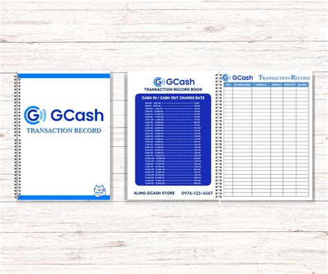 GCASH : Transaction Record Book (with free transaction slip).
